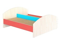 Кроватка детская 2-спальная "цветная" - КРДд2.01дц